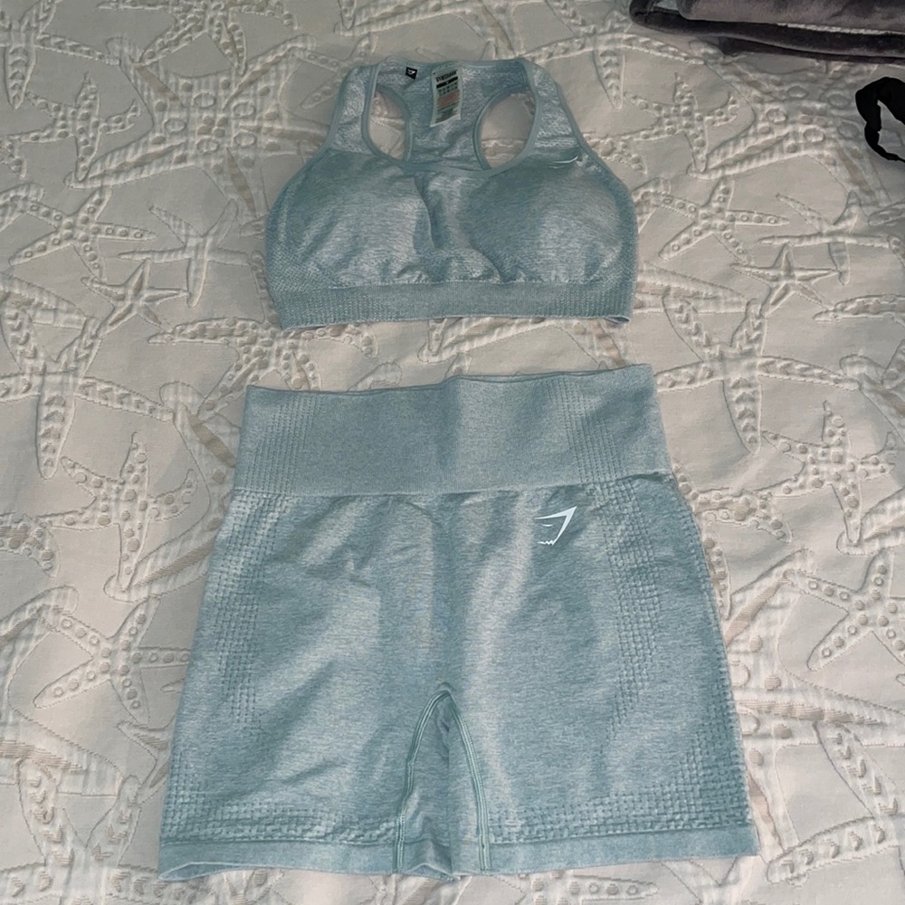 Gymshark Vital Seamless Sports Bra and Shorts Set